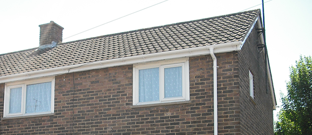 Terraced property roof